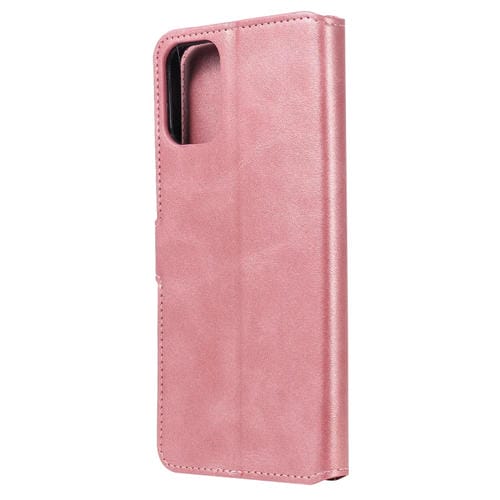 Para Motorola Moto G9 Plus Classic Calf Texture PU + TPU Funda de cuero con tapa horizontal, con soporte, ranuras para tarjetas y billetera (oro rosa)