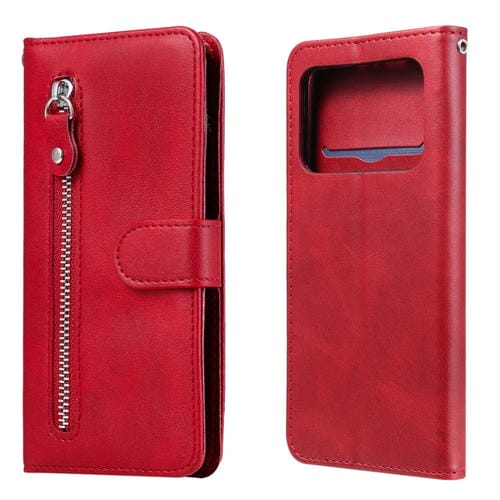 Para Xiaomi Mi 11 Ultra Fashion Calf Texture Chipper Horizontal Flip Funda de cuero con soporte y tragamonedas y billetera (rojo)