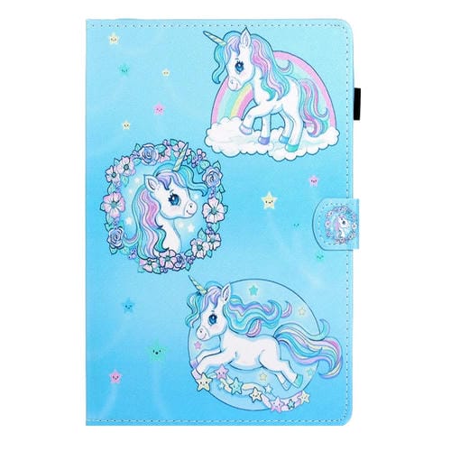 Estuche para Galaxy Tab A 10.1 (2019) T510 Cuero PU Tapa Horizontal Dibujo Unicornio