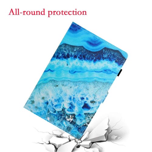 Funda para Galaxy Tab S5E T720 Cuero Pu Tapa Horizontal Soporte Ranura Tarjeta Suspensión (Mármol Azul)