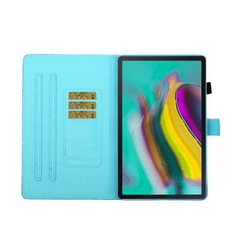 Funda para Galaxy Tab S6 T860 Cuero Pu Tapa Horizontal Dibujo Torre de Mariposa