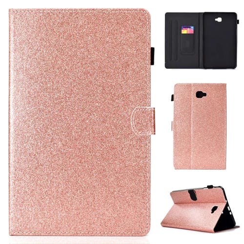 Funda para Galaxy Tab A 10.1 (2016) T580 Cuero con Tapa Horizontal Soporte y Ranura para Tarjeta (Rose Gold)
