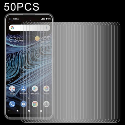 50 PCS 0.26mm 9h 2.5D Película de vidrio templado para ZTE Blade X1 5G