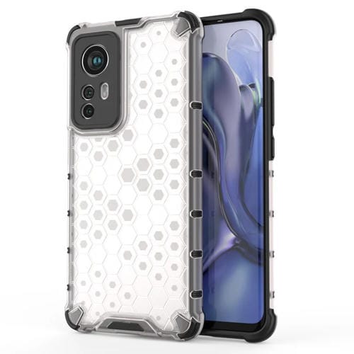 Para Xiaomi 12 5G Amplia Honeycomb PC + TPU Case de teléfono (blanco)