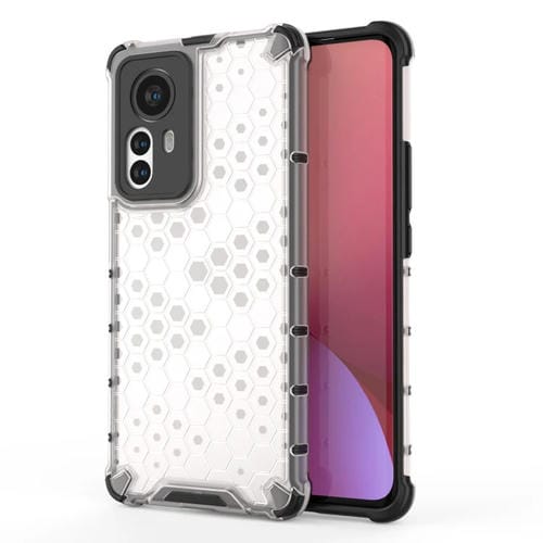 Para la caja de teléfono TPU de Honeycomb + TPU de Honeycomb + TPU de Xiaomi 12 Pro (blanco)