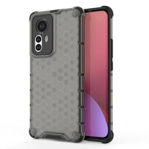 Para la caja de teléfono TPU de Honeycomb + TPU de Honeycomb + TPU de Xiaomi 12 Pro (negro)