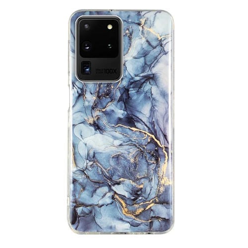 Para Samsung Galaxy S20 Ultra 5G IMD Marble Pattern TPU Funda para teléfono (gris)