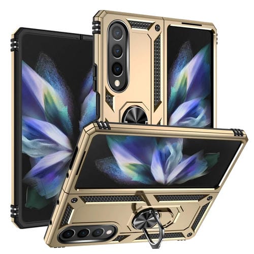 Funda para Samsung Galaxy Z Fold4 TPU + PC a Prueba de Golpes (Oro)
