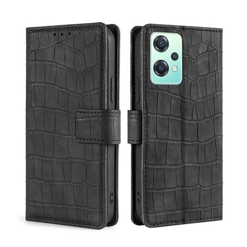 Funda de Cuero OnePlus Nord Ce 2 Lite 5G Skin Feel Cocodrilo Cierre Magnético (Negro)