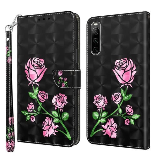Estuche para Sony Xperia 10 IV de Cuero Pintado en 3D (Rosa)