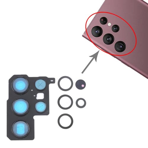 Objektivabdeckung Samsung Galaxy S22 Ultra 5G SM-S908B (10 Stück)