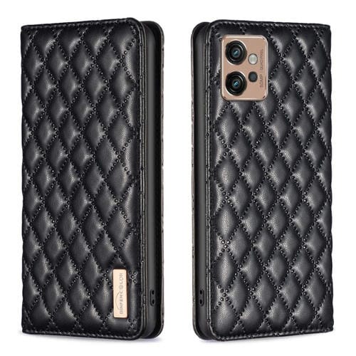 Funda Flip Leather Magnética para Motorola Moto G32 4G (Negro)