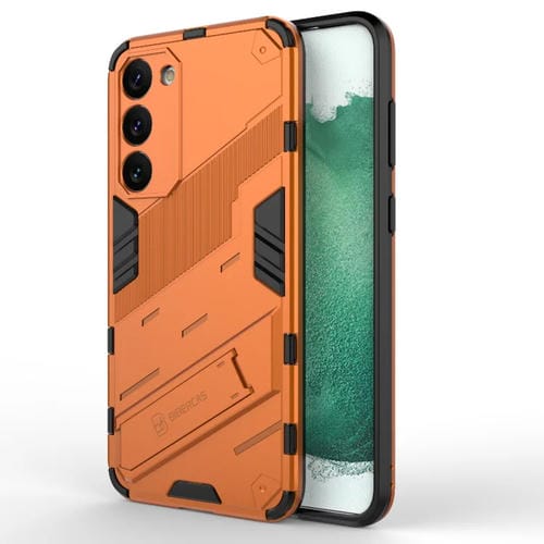Para Samsung Galaxy S23+ 5G Punk Armor 2 en 1 PC + TPU Funda para teléfono a prueba de golpes con soporte invisible (naranja)