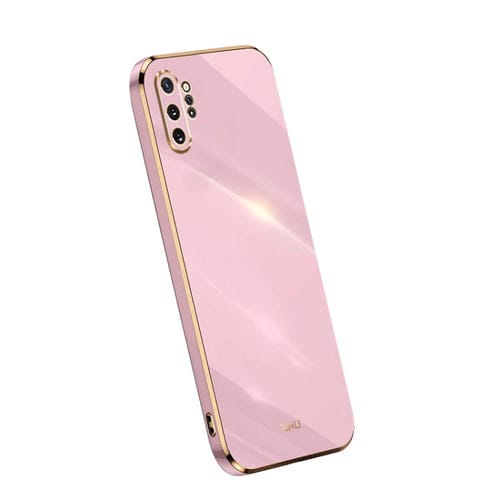 Para Samsung Galaxy Note10+ XINLI Straight Edge 6D Electroplate TPU Phone Case (Púrpura cereza)