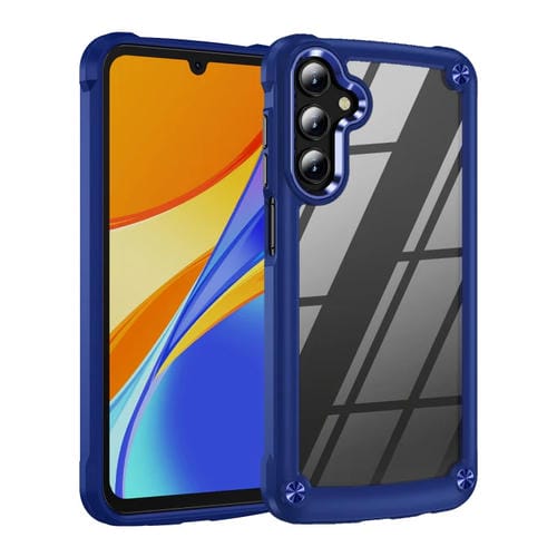 Funda para Teléfono Samsung Galaxy A15 TPU + PC con Protección de Lente (Azul)