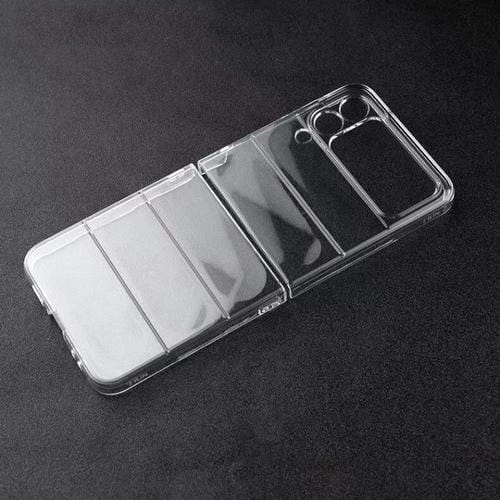 Para Samsung Galaxy Z Flip3 5G transparente brillante caja del teléfono de la PC