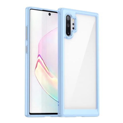 Para Samsung Galaxy Note10+ Colorful Series Acrylic + TPU Phone Case (Azul)