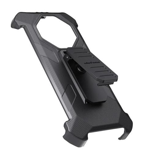 Funda trasera con clip y mosquetón para Ulefone Armor X16/X16 Pro (negra)