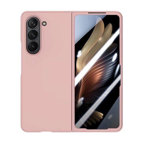 Para Samsung Galaxy Z Fold5 PC integrada Skin Feel Funda para teléfono a prueba de golpes (rosa)