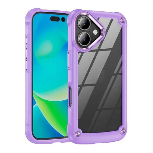 Funda protectora de lente de TPU y PC para iPhone 17 (morada)