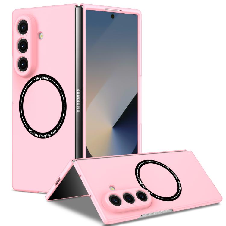 Funda plegable magnética para PC con Magsafe para Samsung Galaxy Z Fold7 5G (rosa)