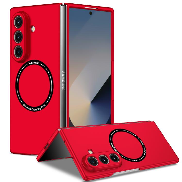 Funda plegable magnética para PC con Magsafe para Samsung Galaxy Z Fold7 5G (roja)