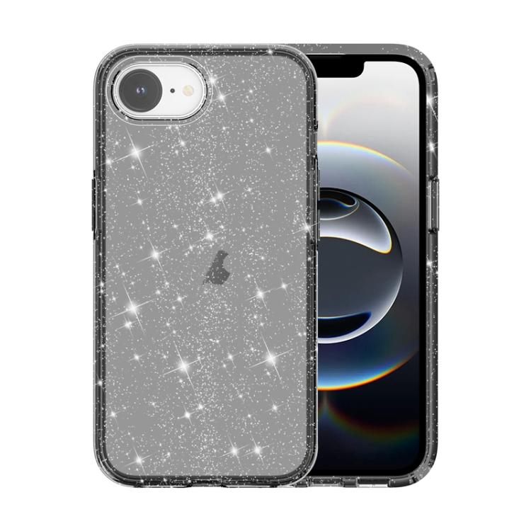 Funda para iPhone 16E a Prueba de Golpes con Purpurina Terminator (Negra)
