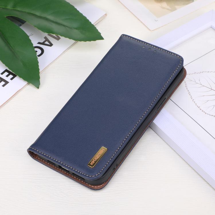 Funda para Teléfono Khazneh Nappa Piel de Vaca para OnePlus Ace 5 Pro / Ace 5 / 13R (Azul)