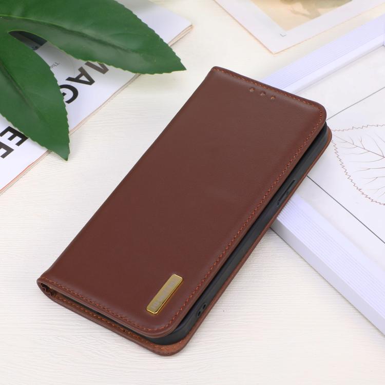 Funda para Teléfono Khazneh Nappa Piel de Vaca para OnePlus Ace 5 Pro / Ace 5 / 13R (Marrón)