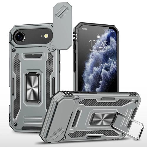 Funda protectora de PC y TPU para cámara Air Armor para iPhone 17 (gris)