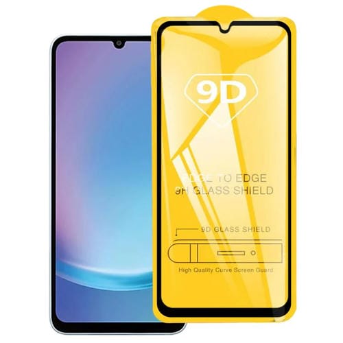 PelĂcula de vidrio templado con pegamento completo 9D para Samsung Galaxy A25e