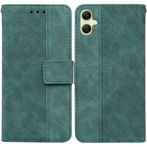Funda para Samsung Galaxy A05 Cuero Relieve Geométrico (Verde)