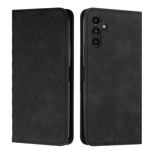 Funda de teléfono Samsung Galaxy A35 Diamond Splicing Skin Feel Cuero Magnético (Negro)