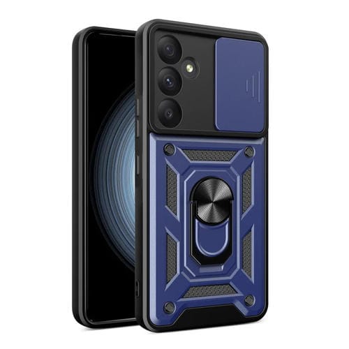 Funda para Samsung Galaxy A35 5G Cubierta de Cámara Deslizante TPU + PC (Azul)