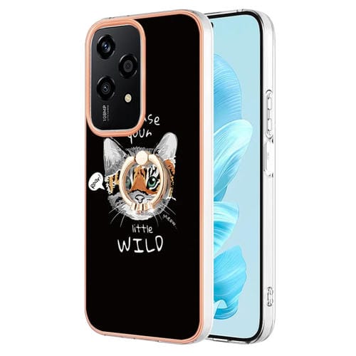 Estuche para Honor 200 Lite con Galvanoplastia Global de Doble Cara IMD y Soporte para Anillo (Crecimiento Natural)