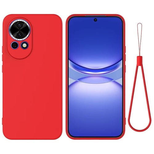 Funda Protectora Silicona Líquida Huawei Nova 13 Cobertura Total (Rojo)