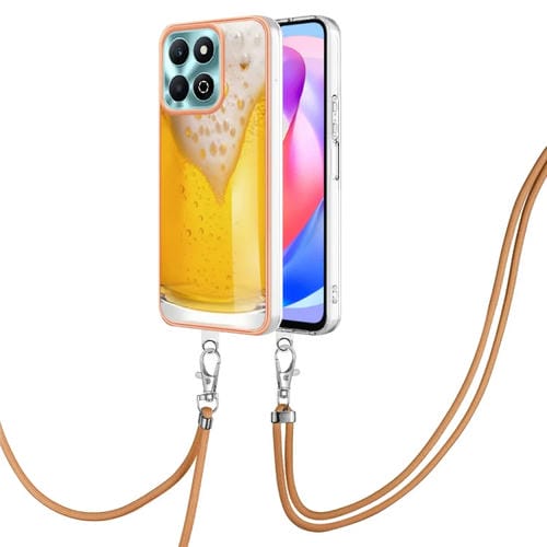 Funda para Teléfono Honor X6B con Imd Doble Cara Galvanizada y Cordón (Cerveza de Barril)