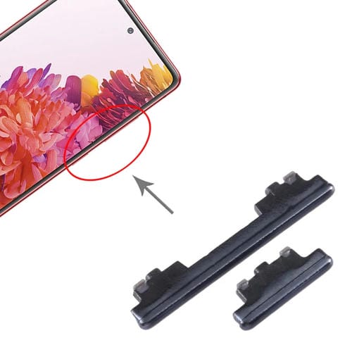 Botón de Encendido y Volumen (Negro) Samsung Galaxy S20 FE SM-G780 (10 Piezas)