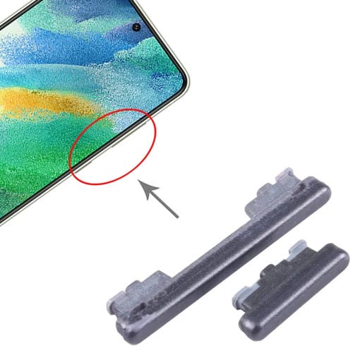 Bouton d'alimentation et de volume Samsung Galaxy S21 FE 5G SM-G990 (10 pièces) (Noir)