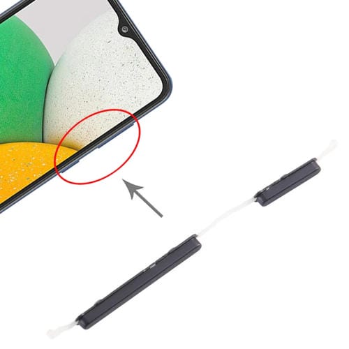 Ein- / Ausschalt- und Lautstärketasten Samsung Galaxy A03 Core SM-A032 (10 Stück) (Schwarz)