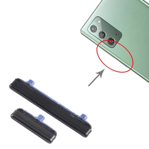 Botão de Energia e Volume (Preto) Samsung Galaxy Note 20 SM-N980 - de (10 Peças)