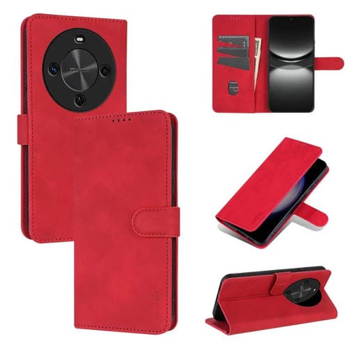 Funda de Piel Sintética con Tapa para Huawei Enjoy 70X Maimang 30 Azns (Rojo)