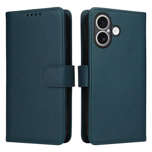 Funda BETOPNICE BN-005 2 en 1 desmontable de imitación de cuero genuino para iPhone 17 (azul)