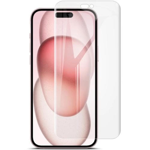 Protector de Pantalla + Imak + iPhone 15 + Película de Hidrogel + Completa Curvada + 2PCs - MOVILSTORE