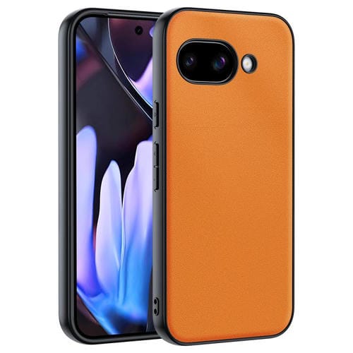 Funda ultrafina de piel lisa para Google Pixel 9a (naranja)