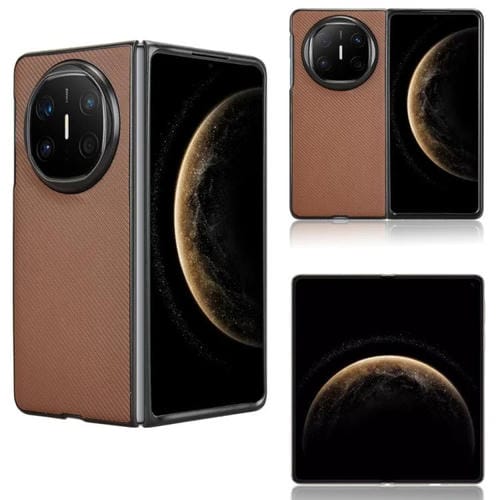 Funda Cuero Sintético Huawei Mate X6 Protección Teléfono (Marrón)