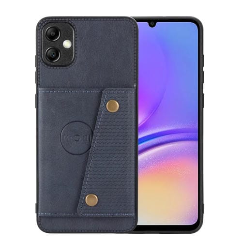 Funda Magnética Samsung Galaxy A05 4G con Ranuras para Tarjetas y Doble Hebilla (Azul)