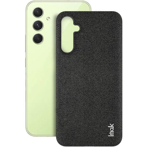 Funda para Teléfono Samsung Galaxy A54 5G Imak Ruiyi Series Textura Tela Pu + PC (Negro)