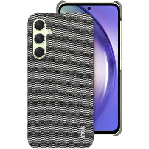 Funda para Teléfono Samsung Galaxy A35 5G Imak Ruiyi Series Textura Tela Pu + PC (Gris Oscuro)