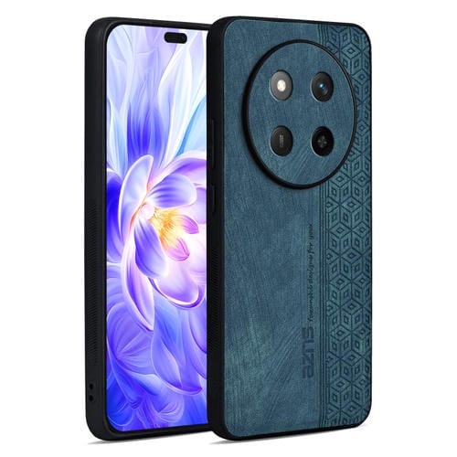 Funda para Teléfono Azns con Efecto Piel en Relieve 3D para Honor X60 Pro (Verde Oscuro)